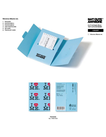 PRE-ORDER Illit Not Cute Anymore: Weverse Album Ver. + Logo Bookmark Exclusivo  -   Este es un artículo en preventa. El envío se