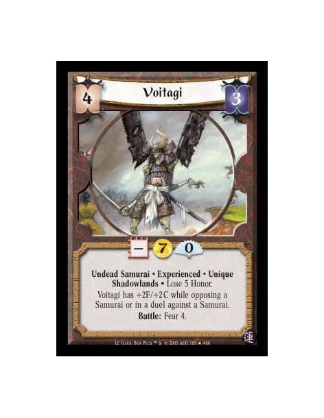 Voitagi Exp (Spanish)  - Undead Samurai · Experienced · Unique · Shadowlands · Lose 5 Honor. Voitagi has +2F/+2C while opposing