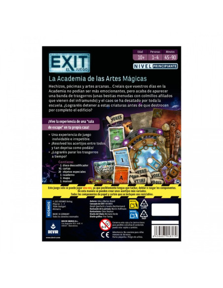 Exit La Academia de Artes Mágicas  - Hechizos, elixires, poderes mágicos… ¡Pensabas que tus estudios en la academia no podían se