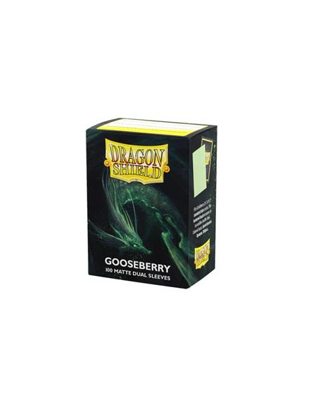 Dragon Shield Standard Size Sleeves (63x88mm) - Gooseberry Dual Mate (100)  - Compatible with Magic The Gathering, Pokémon TCG, 