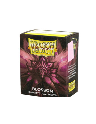 Dragon Shield Standard Size Sleeves (63x88mm) - Blossom Dual Mate (100)  - Compatible with Magic The Gathering, Pokémon TCG, Dig
