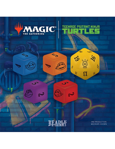 PREORDER MTG - Teenage Mutant Ninja Turtles: Dice and Token Pack (English)  - This item is a PREORDER. It will be shipped on the