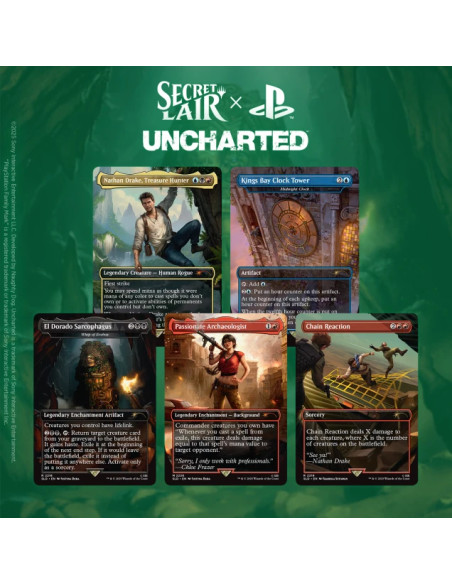 RESERVA MTG - Secret Lair Playstation x Uncharted (Inglés)  - Este producto es una RESERVA, y se servirá en la fecha de salida: 
