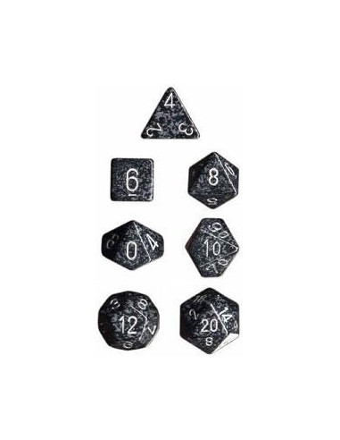 Set 7 Dados Hi-Tech Chessex  - Set 7 Dados Hi-Tech