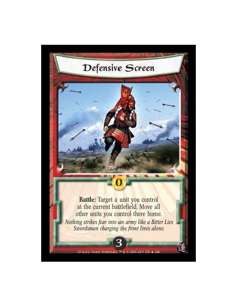 Defensive Screen  - Battle: Target a unit you control at the current battlefield. Move all other units you control there home