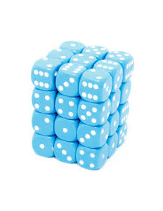 Set 36 Dice Light Blue/White. D6  - Set 36 Dice Light Blue/White. D6 2