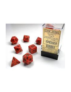 Set 7 Dados Fire  - Set 7 Dados Fire