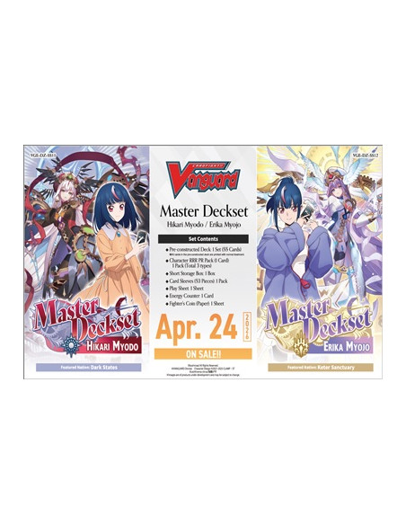 PREORDER Cardfight Vanguard! Master Deckset Hikari Myodo DZ-SS11 (English)  - This item is a PREORDER. It will be shipped on the