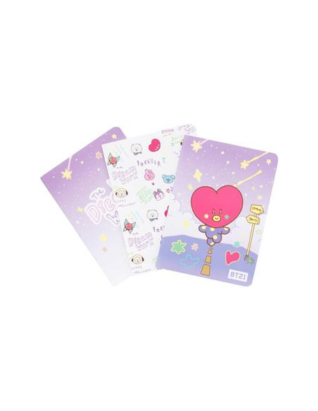 Pack 3 cuadernos A6 BT21 - The Journey Tata  - 