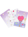 Pack 3 cuadernos A6 BT21 - The Journey Tata  - Pack 3 cuadernos A6 BT21 - The Journey Tata