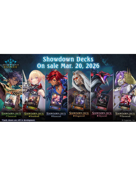 PREORDER Shadowverse Evolve - Showdown Deck: 6-Decks Set (1 of each) English  - This item is a PREORDER. It will be shipped on t