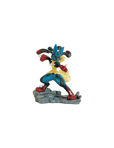 Mega-Lucario EX con figura (Español). Megaevoluciones  - Siente toda la fuerza y el poder de Mega Lucario con esta edición de co
