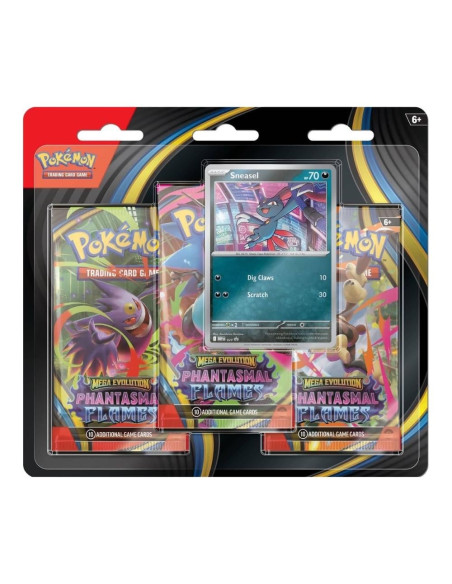 Blister 3 Booster Pack Sneasel (English). Phantasmal Flames  - Blister 3 Booster Pack Sneasel (English). Phantasmal Flames