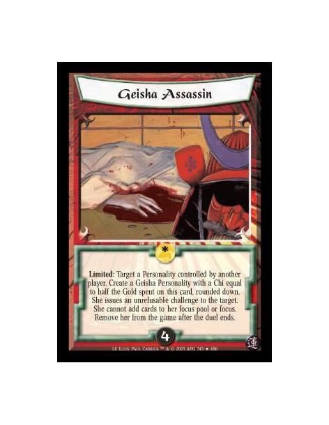 Geisha Assassin  - Limited: Target a Personality controlled by another player. Create a Geisha Personality with a Chi equal to h