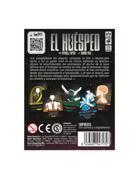 El Huesped. Juego de Mesa