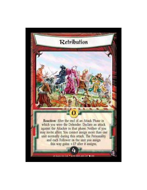 Retribution  - Reaction: After the end of an Attack Phase in which you were the Defender: Declare an attack against the Attacker