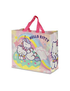 Bolsa Hello kitty y Unicornio Rafia