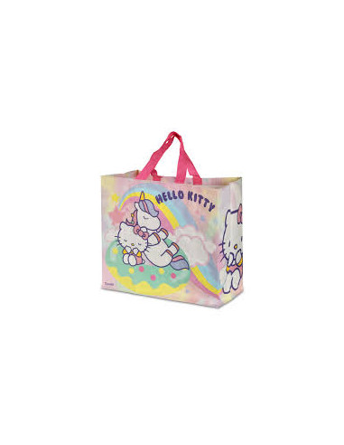 Bolsa Hello kitty y Unicornio Rafia