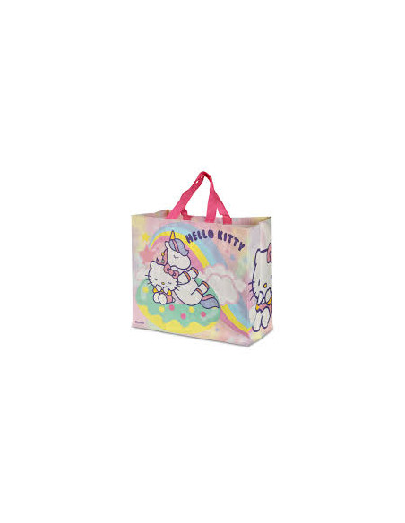 Bolsa Hello kitty y Unicornio Rafia