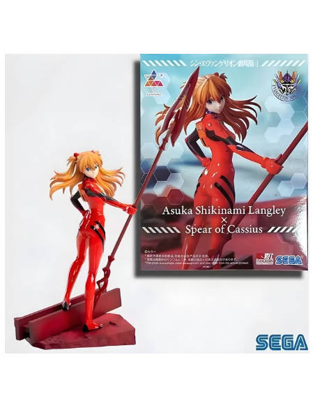 Figura Asuka Shikinami Langley. Spear Of Longinus. Evangelion 3.0+1.0 Thrice Upon A Time. Luminasta