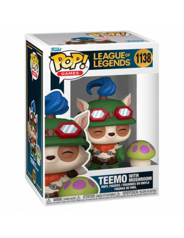 Funko Pop Teemo Whit Mushroom. League Of Legends