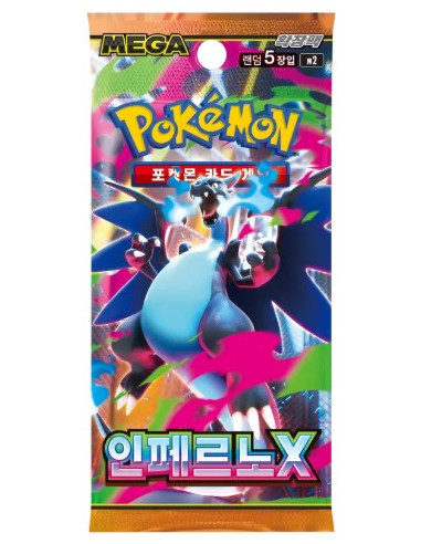Pokemon Inferno X: Sobre (5 cartas) Coreano (Megaevolución 2)