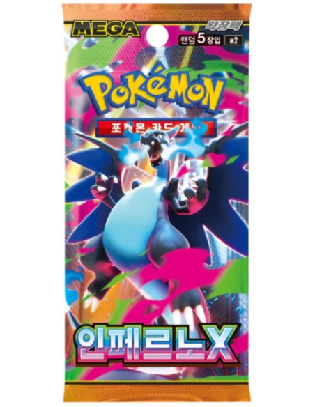 Pokemon Inferno X: Sobre (5 cartas) Coreano (Megaevolución 2)