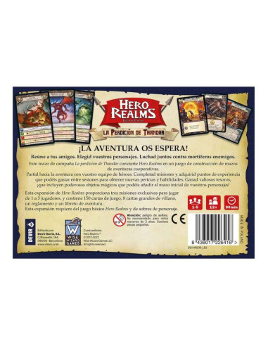 Hero Realms. La Perdición de Thandar. Mazo de Campaña (Español)