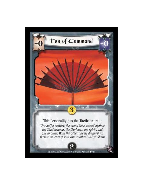 Fan of Command  - This Personality has the Tactician trait.