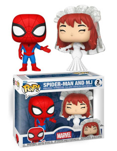 Marvel 2 Pack Funko Pop. Spiderman and Mary Jane. Superhero Couples