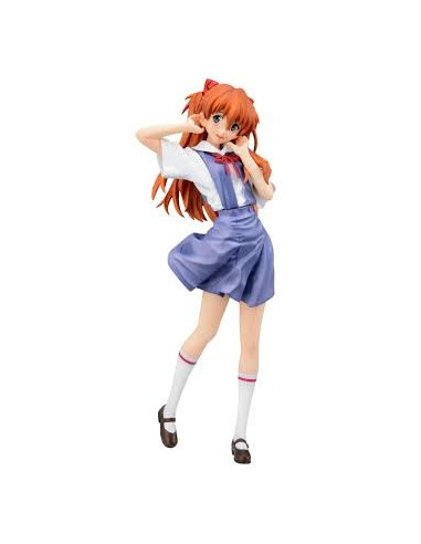 Figura. Asuka Uniform Neon Genesis Evangelion XStellar. Sega