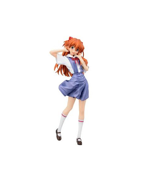 Figura. Asuka Uniform Neon Genesis Evangelion XStellar. Sega