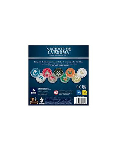 Nacidos de la Bruma: Fichas Metálicas