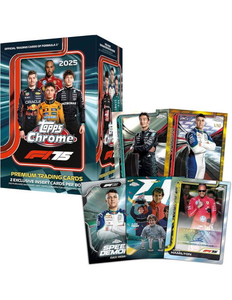 Topps Chrome 2025 Formula 1. F1 Sobre