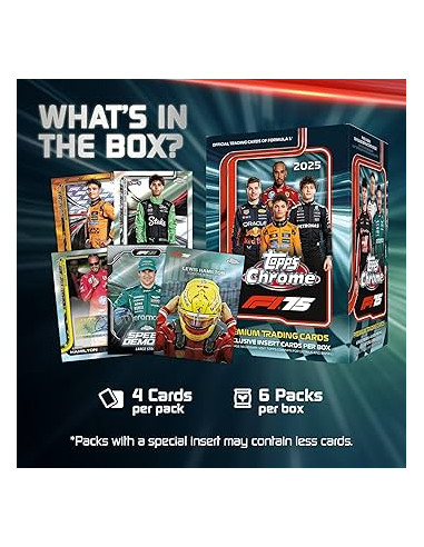 Topps Chrome 2025 Formula 1. F1 Sobre