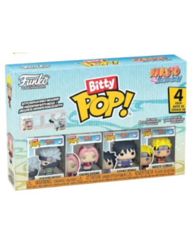 Funko Bitty Pop! Pack 4 Figuras Naruto Shippuden Series 4 CHASE