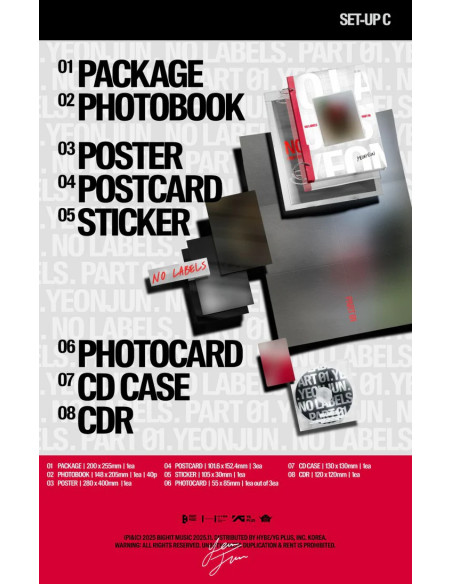 PRE-ORDER YeonJun (TXT) No Labels: Part 01. Photobook Ver.