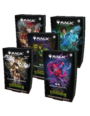 RESERVA MTG - Secretos de Strixhaven: Set de 5 Mazos de Commander (Inglés)