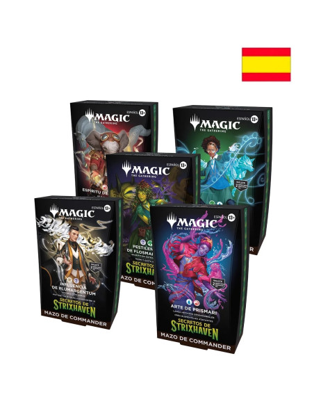 PREORDER MTG - Secrets of Strixhaven: Commander Deck Display (5 Decks) Spanish