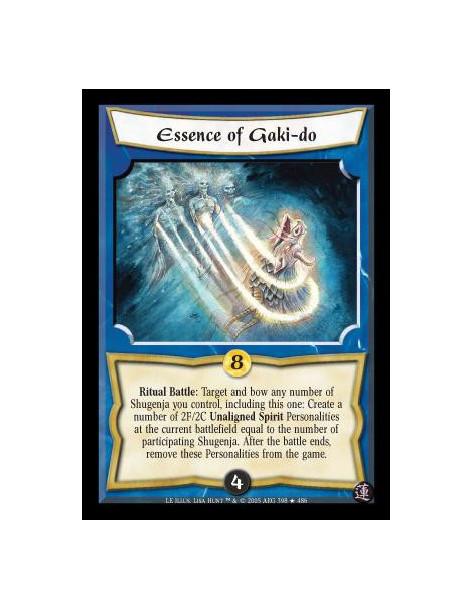 Essence of Gaki-do  - Ritual Battle: Target and bow any number of Shugenja you control, including this one: Create a number of 2