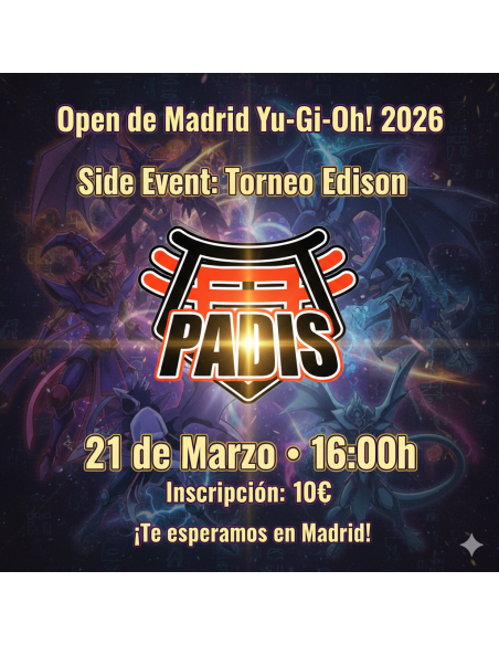 Yu-Gi-Oh! TCG Edison Tournament (Open de Madrid 2026 Side Event) Registration Fee (Saturday 21st March 2026 16:00)
