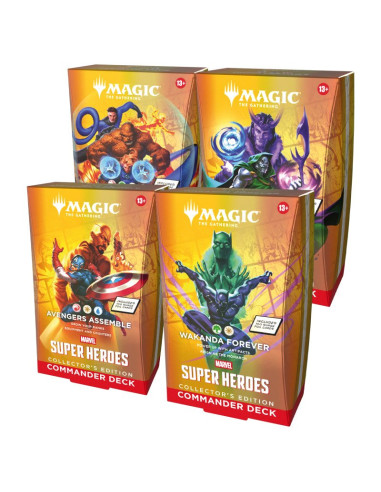 RESERVA MTG - Marvel Super Heroes: Set de 4 Mazos Commander Collector (Inglés)
