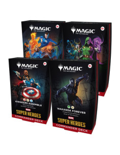 RESERVA MTG - Marvel Super Heroes: Set de 4 Mazos Commander (Inglés)
