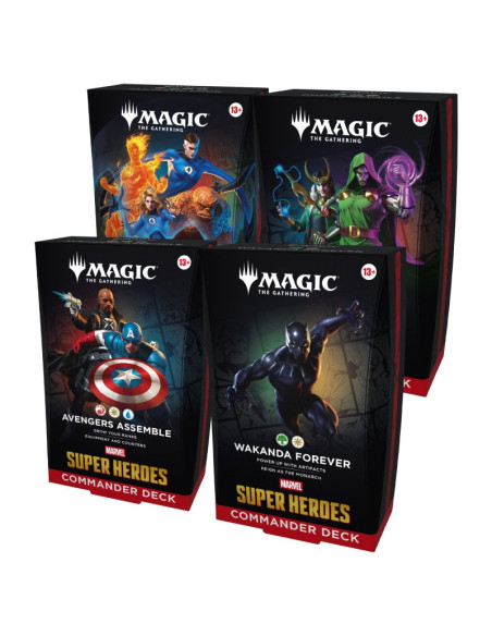 PREORDER MTG - Marvel Super Heroes: Commander 4 Deck Set (Spanish)