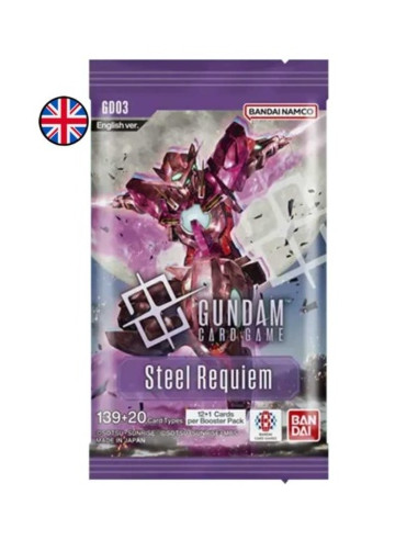 Gundam Steel Requiem GD03: Caja de Sobres (24) Inglés