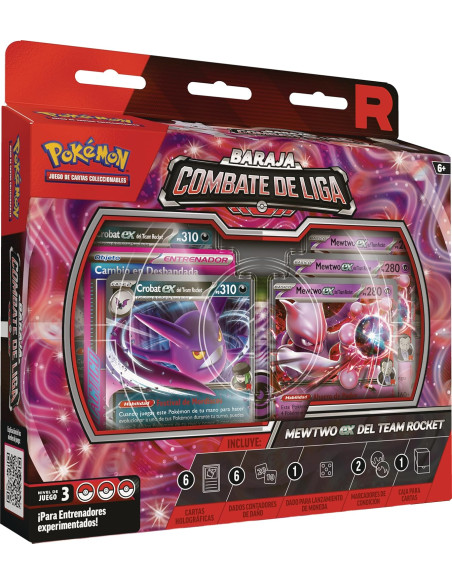 League Battle Deck. Team Rocket's Mewtwo Ex (Spanish)