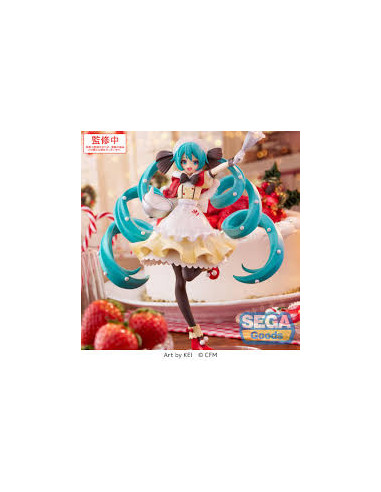 Figura Character Vocal Series 01 Hatsune Miku Christmas 2025 Estatua Luminasta PVC. Sega