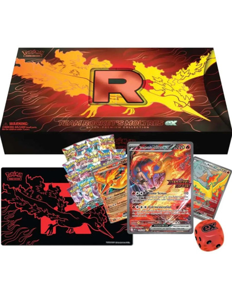 Escarlata y Púrpura 10 Rivales Predestinados: Ultra Premium Moltres EX (Ingles)