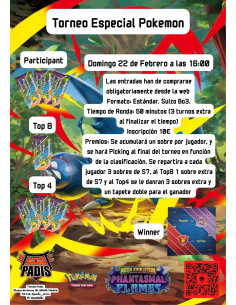 Torneo Pokémon Especial. Domingo, 22 de febrero 16:00