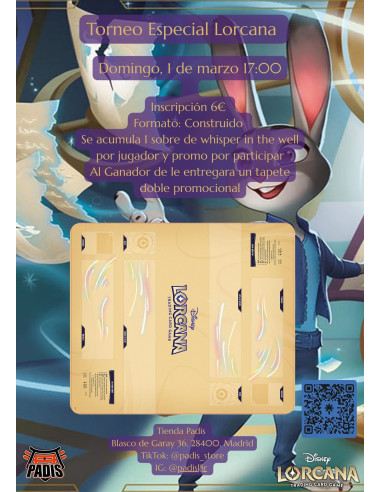 Torneo Especial Lorcana Domingo, 1 de marzo 17:00